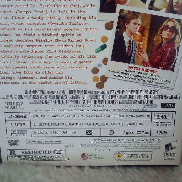 DVD - R - Running with Scissors - Picture 3 of 3